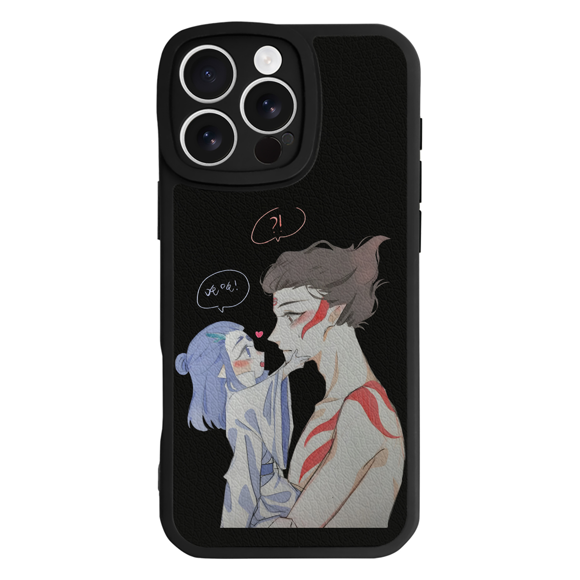 （画像用） Ne Zha 2 ナタ 魔童の大暴れ 【iPhone 16シリーズ対応】シリコンスマホケース（レザー調） 材質：シリコン